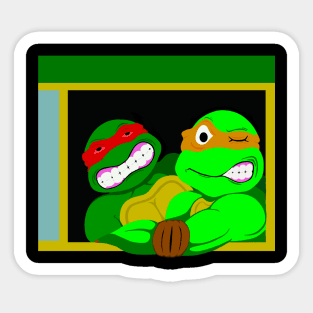 Dazed and cowabunga Sticker